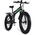 Vélo électrique pliable MX01 pour hommes et adultes, 1000W, batterie au Lithium 48V, VTT-0