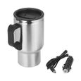 12V 500ML tasse en acier inoxydable bouilloire voyage tasse à café Portable pour voiture -0