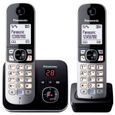 Téléphone sans fil duo PANASONIC KXTG6822 avec réduction de bruit et blocage sélectif-0