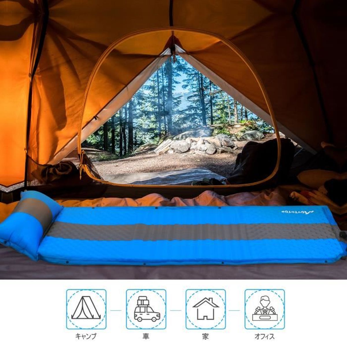Tapis De Sol Camping Double Face Aluminium - Imperméable, Isolant Thermique | Tailles S à XL, Avec Sac De Rangement