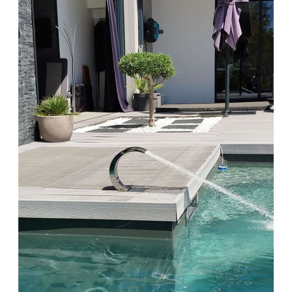Cascade Inox Fontaine Piscine Bassin Modele Mini Cobra Pluie Hauteur 25cm Achat Vente Cascade Fontaine Cascade Inox Fontaine Pisci Cdiscount