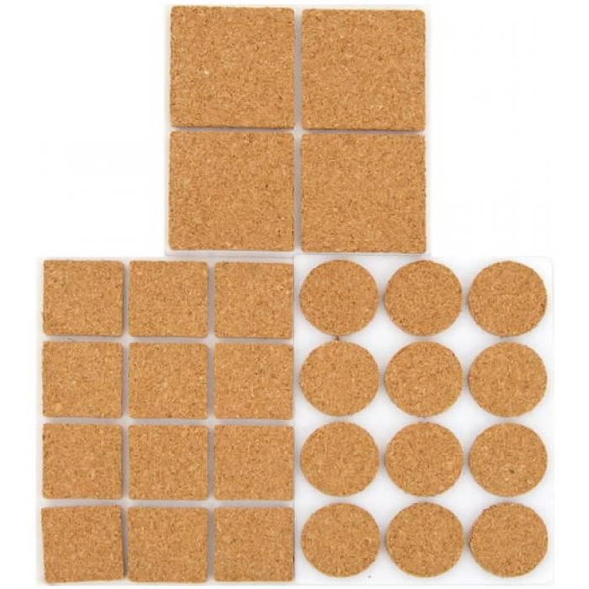 Lot 28 Patins Adhesifs En Liege Anti Bruit Pour Meubles Achat Vente Patin Embout Lot 28 Patins Adhesifs En Cdiscount