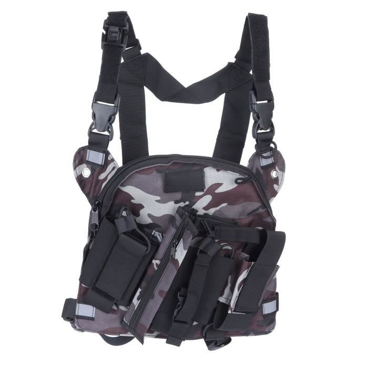 Sac Harnais Radio Tactique Poitrine AR-152 – Pour Talkie-walkie, Nylon, DX-844
