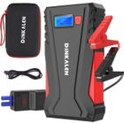DINKALEN Booster Batterie Voiture - 12800mAh 1500A Booster de batterie Portable - Jump Starter Moto (Jusqu'à6.0LEssence/5.0L Diesel) - LCD