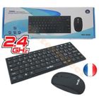 LIAM ACCESS Pack Clavier + Souris - Marque Inconnue - Noir - Sans Fil - Accès Multimédia - Confort de Frappe