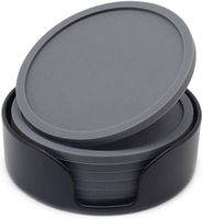 Dessous De Verre En Feutre - Lot De 33 - Diamètre 10 Cm - Lavables Et Absorbants - Antidérapants - Protection Tables