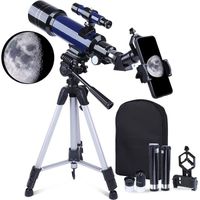 Télescope Astronomique Adulte, Professionnel Télescope d'ouverture de 400-70mm pour Enfants Débutants, Télescope de Voyage [72]