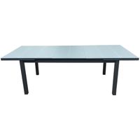 Table de Jardin Chillvert Sicilia Extensible Aluminium/Verre180/240x100x75 cm