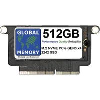512Go M.2 PCIe Gen3 x4 NVMe SOLID STATE DRIVE SSD POUR MACBOOK PRO RETINA NON TOUCH BAR A1708 (TARD 2016 - MI 2017)