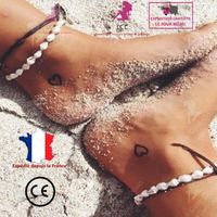 LCC® Chaines bracelets de cheville femme coquillage fille vintage design brésilien pas cher homme plage sorties pour danser élégant