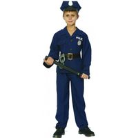 Déguisement policier pour garçon de luxe - 167740 - Noir et multicolore - Casquette, veste, pantalon, ceinture