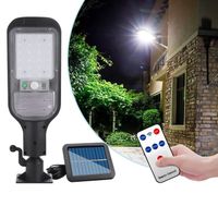 Solaire Exterieur Lampadaire-LED Détecteur de Projecteur LED Jardin Lampe avec Télécommande Pour Rue Garage Éclairage public