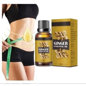 MINCEUR - CELLULITE SOIN SPECIFIQUE MINCEUR - TRAITEMENT CELLULITE - ACCESSOIRE ANTI-CELLULITE 30ml Ginger Essential Oil Belly Drainage Slimming Ginger