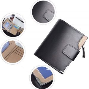 Rinaldo ® Cuir Clé Sac avec 3 cartes de crédit matières et compartiment Argent En Noir