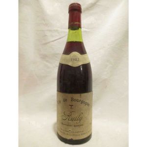 VIN ROUGE rully guyot-verpiot rouge 1982 - bourgogne
