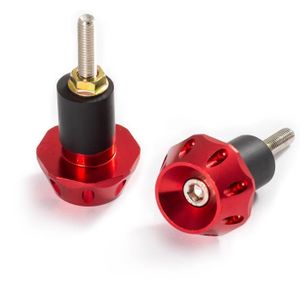 EMBOUTS DE GUIDON Embouts Adaptateurs Guidon Poids Universels Moto Scooter 17mm Rouge