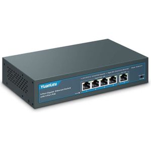 SWITCH - HUB ETHERNET  Switche Et Hub Reseau - Limics24 - Port Gigabit Poe Switch With 4 Poe+ 802.3Af/At 78W Built-In Power Fanless