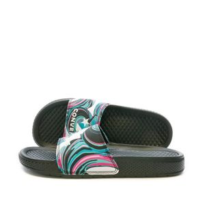 TONG Claquettes Homme Converse All Star Slide - Noir/Bl