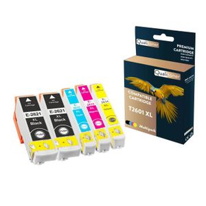 CARTOUCHE IMPRIMANTE QUALITONER - 5 Cartouche compatible pour EPSON T26