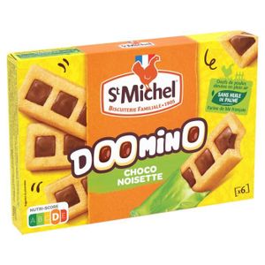 MARBRE & BROWNIE LOT DE 2 - ST MICHEL - Doomino Choco Noisette - Gâteaux pockets - boite de 180 g