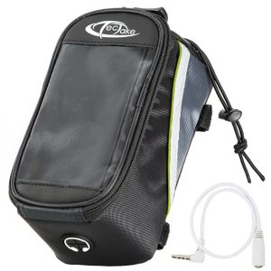 Sac De Cadre Vélo Anmeilu Avec Porte-téléphone – Léger, Bandes Réfléchissantes