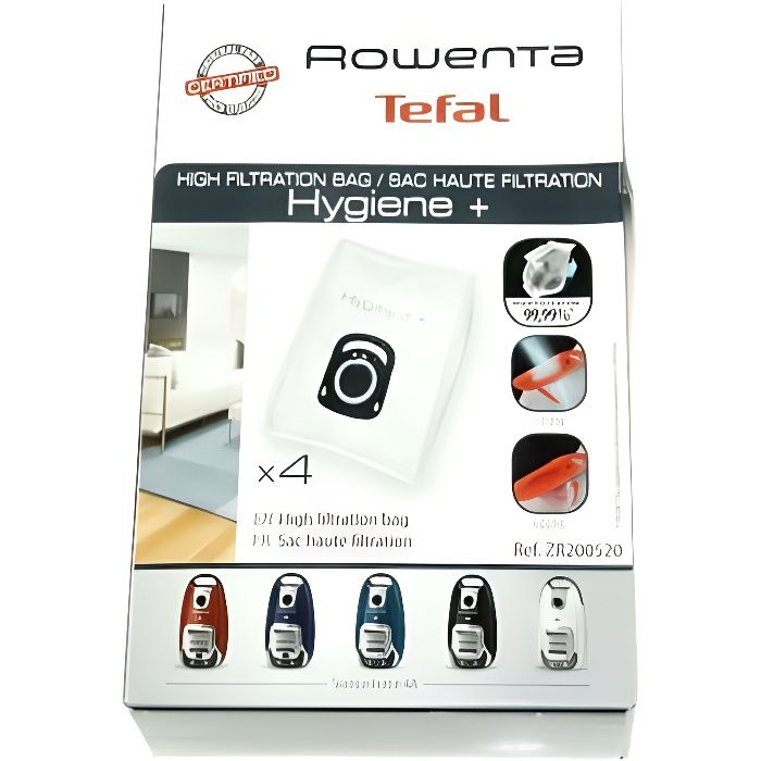 10 Premium Sacs Aspirateur pour Rowenta Compact Power RO3945EA, RO3951EA,  RO3955EA, RO3927 RO3927EA