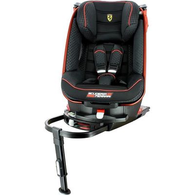 Si ge auto Ferrari groupe 1 9 18kg avec base isofix pivotante 360 barres rouges 80