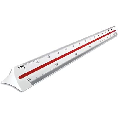 Graphoplex Kutch Règle de réduction triangulaire 30cm