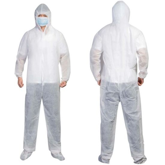 Combinaison de protection jetable impermeable jetable de peinture de jet de combinaison de protection SFW200327315WHL3 Gohome Cdiscount Sport