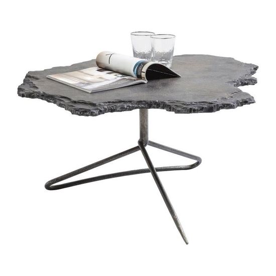 Table basse Vulcano Kare Design - Gris - Rectangulaire - Meuble de salon - Adulte