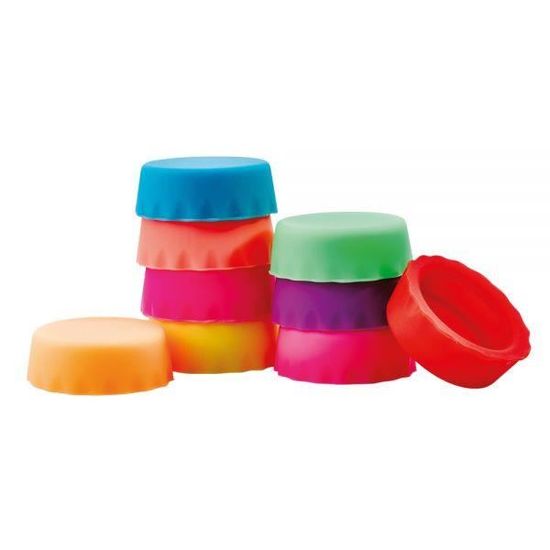 12 Bouchons De Bouteille En Silicone Réutilisables - 6 Couleurs Pour Bière, Vin, Soda (étanchéité Fraîcheur)