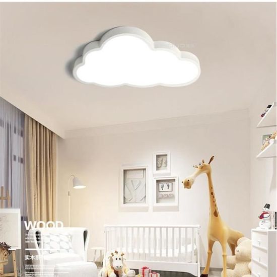 Plafonnier LED Rond Macaron Avec Télécommande - Motif Dessin Animé Pour Chambre D'Enfant - 30cm/36W, Gradation Continue