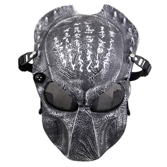 Masque De Protection Tactique Avec Lunettes Amovibles - Pour Airsoft, Paintball, Ou Déguisement Halloween