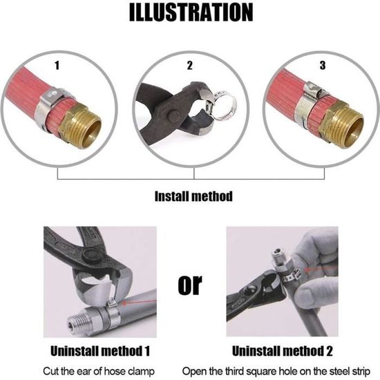 Pinces Pour Colliers De Serrage Jeu De Pinces à Clip Pour Tuyau