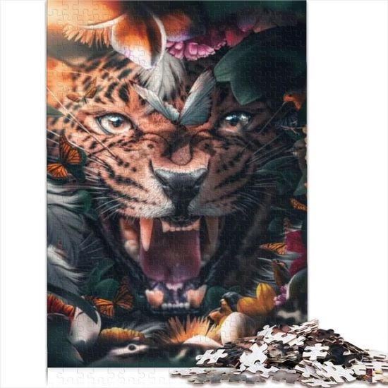 Brave Dragon Puzzle Für Erwachsene – 1000 Teile, 75x50 Cm, Aus Holz, Mit Poster, Entspannendes Denkspiel