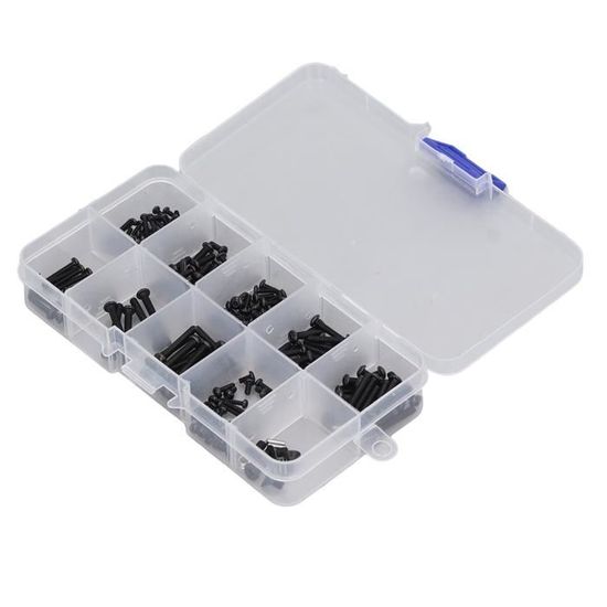 240 Pièces Kit Vis & Fixations RC 1/10 – Set Complet Pour Voitures Télécommandées Modélisme