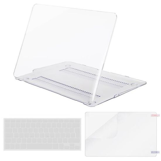 Coque MacBook Air 13 Pouces M4/M3/M2 2022-2025 - Transparente, Avec Protège-clavier Et Film écran - 10