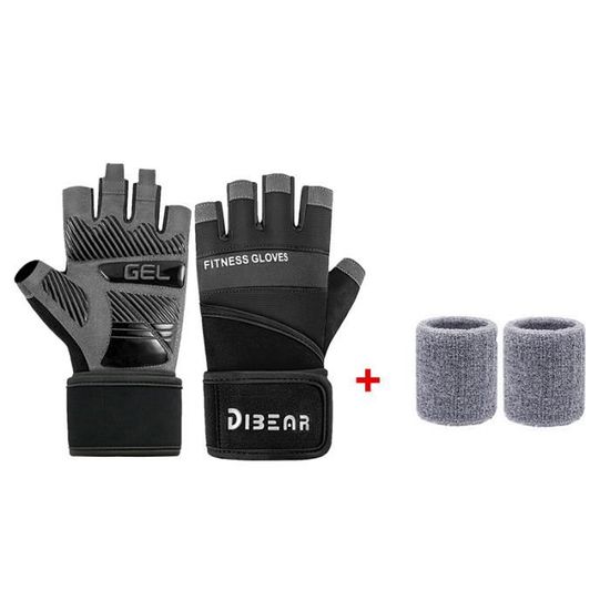 Gants Fitness Demi-doigt En Cuir - Pour Musculation, Cyclisme, Fauteuil Roulant, Unisex