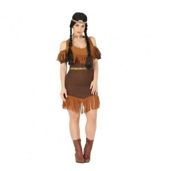 Déguisement Indienne Sioux Adulte - No Name - Indien - Marron - Polyester