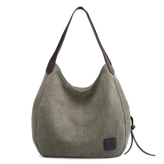 Sac à Main Vintage Femme En Cuir PU - Multi-poches, Bandoulière Rétro - Idéal Pour Travail, École Ou Voyage