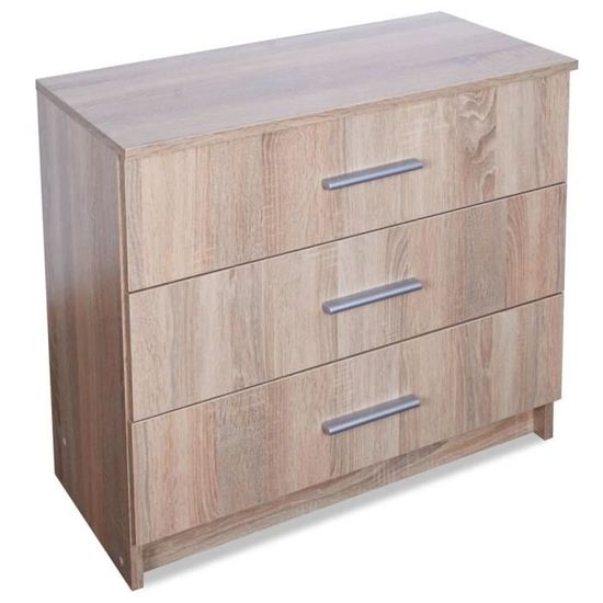 STAR®4303 MODERNE Commode 71x35x68 cm Chêne - Cdiscount Maison