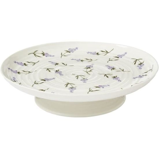 Assiette à Gâteau Sur Pied - Plaqué Argent - Effet Dentelle - Hauteur 4 Pouces - Occasion
