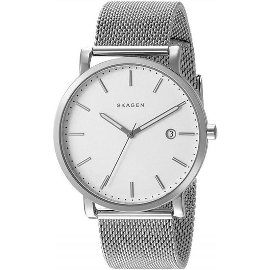 Skagen Homme 40mm Bracelet Boitier Acier Inoxydable Quartz
