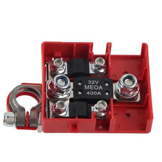 Suuonee Paire Adaptateurs Bornes Batterie Voiture - Manchons Cathode Anode Métal Argent