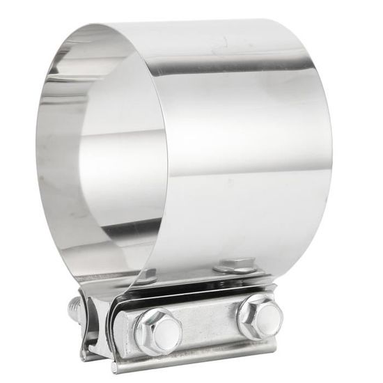 Collier De Serrage échappement Acier Inoxydable 63 Mm - Joint Bout à Bout Sans Soudure - Pour Réparation Tuyau