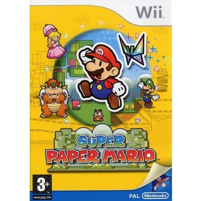 SUPER PAPER MARIO / JEU POUR CONSOLE NINTENDO Wii - Cdiscount Jeux vidéo