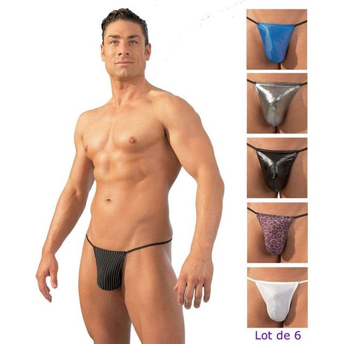 Lot de 6 Strings Homme Cdiscount Boutique Erotique