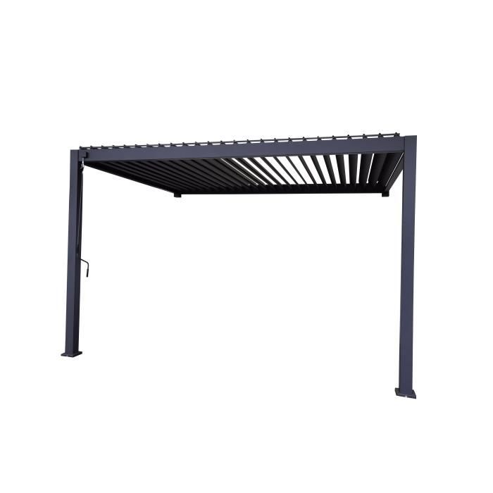 PERGOLA BIOCLIMATIQUE OMBREA 3X3,6 Adossée - Anthracite