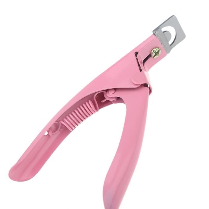 Professionnelle Nail Art Tondeuse Pince à ongle Coupe-ongle Manucure Outils (Rose)