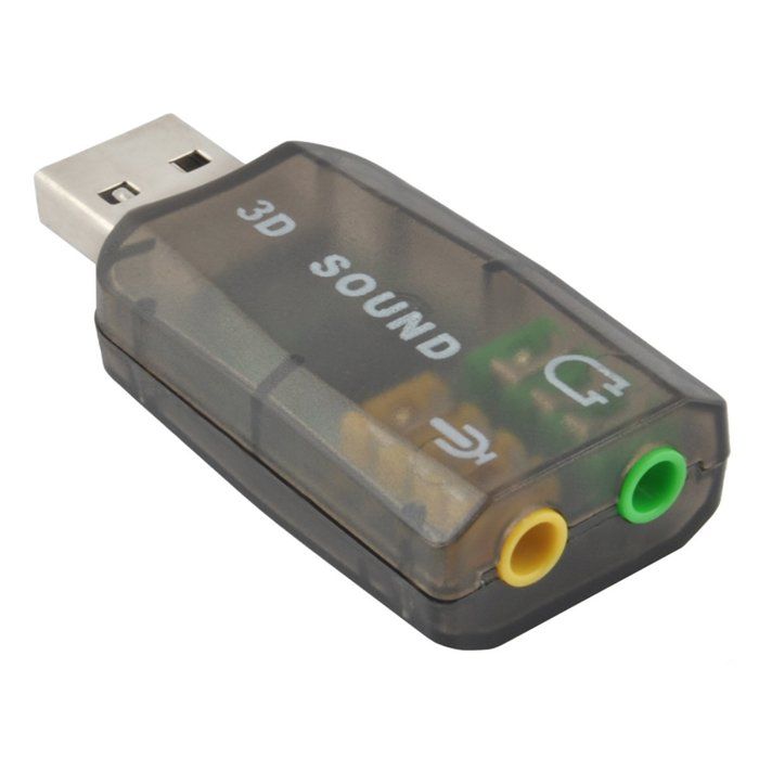 Adaptateur USB 2.0 Carte son externe 5.1 canaux de soutien 3D Sound